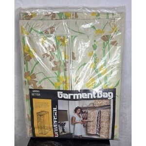 Vintage Universal Garment Bag Full Length 54"x15"x20" U8350 Floral NEW (Sealed)